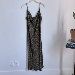 Zara Animal Print  Slip Dress